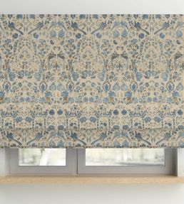 V&A Coromandel Fabric by Arley House Lapis