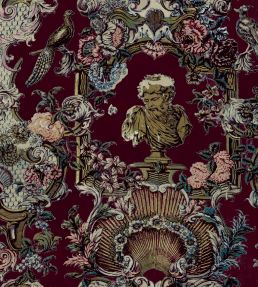 V&A Romano Fabric by Arley House Plum
