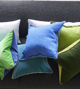 Varese Cushion 43 x 43cm by Designers Guild Ocean & Duck Egg
