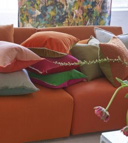 Varese Cushion 43 x 43cm by Designers Guild Zinnia & Ochre