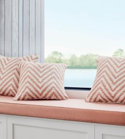 Veda Fabric by Thibaut Flax
