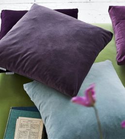 Velluto Stretto Fabric by Designers Guild Aubergine