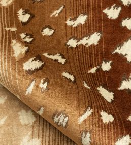 Velours Faon Fabric by Nobilis Caramel
