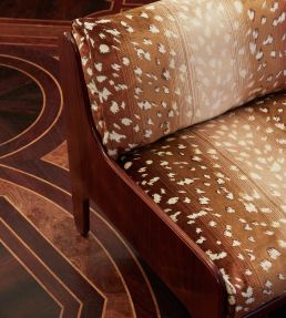 Velours Faon Fabric by Nobilis Caramel