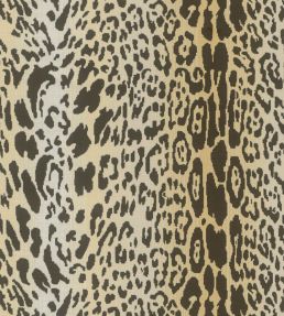 Velours Leopard Fabric by Nobilis Beige