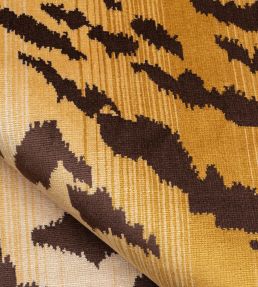 Velours Tiger Fabric by Nobilis Cumin