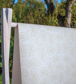 Venation Mini Wallpaper by Ohpopsi Natural Linen