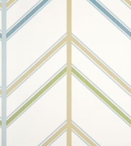 Ventura Wallpaper by Thibaut Beige And Spa Blue