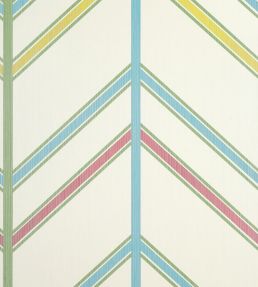 Ventura Wallpaper by Thibaut Pink And Green