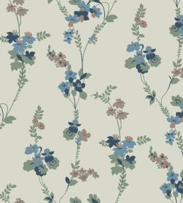 Vera Wallpaper by Borastapeter Blue