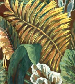 Verdure Wallpaper by Arte Green Gold