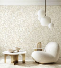 Verdure Wallpaper by Ohpopsi Sage & Apricot