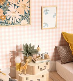 Victoria Wallpaper by Caselio Rose layette