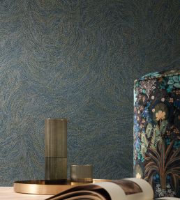 Voie Lactee Wallpaper by Casamance Noir / Dore