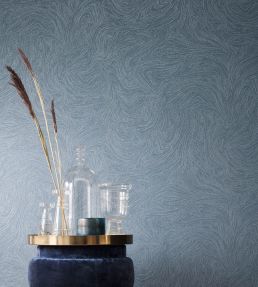 Voie Lactee Wallpaper by Casamance Pierre Bleue / Dore