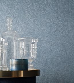 Voie Lactee Wallpaper by Casamance Noir / Dore