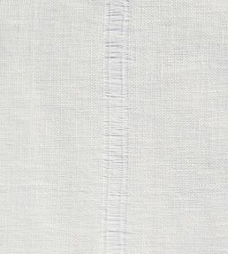 Sheer Linen Drawn Thread Fabric by Volga Linen White