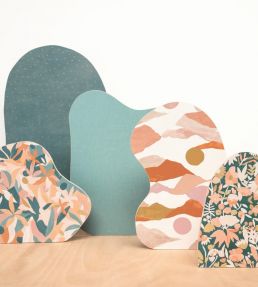 Voyages Wallpaper by Caselio Vert Menthe / Dore