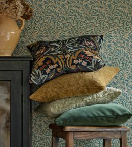 Wardle Velvet Fabric by Morris & Co Webbs Blue