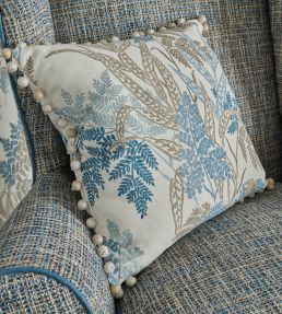 Weald Fabric by Nina Campbell Indigo/Gold
