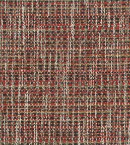 Weald Fabric by Nina Campbell Red/Indigo