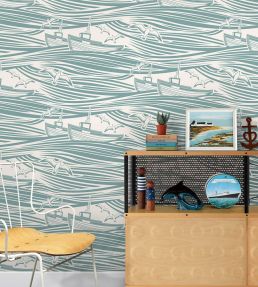 Whitby Wallpaper by Mini Moderns High Tide
