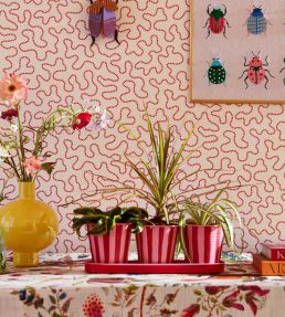Wiggle Wallpaper by Harlequin Carnelian/Rose Quartz