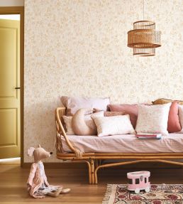 Wild Garden Wallpaper by Casadeco Vert Amande