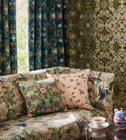 Wild Strawberry Fabric by Clarke & Clarke Ivory