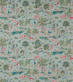 Wildwood Fabric by Jane Churchill Aqua
