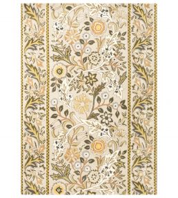 Morris & Co Wilhelmina rug Linen Mustard 127401-140200 Linen Mustard