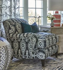 Kerani Fabric by William Yeoward Midnight