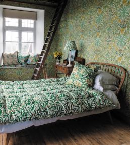 Willow Bough Fabric by Morris & Co Leaf Green