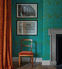 Willow Bough Wallpaper by Morris & Co Sky/Leaf Green