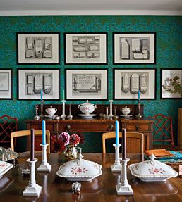 Willow Bough Wallpaper by Morris & Co Sky/Leaf Green