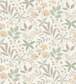 Wilma Wallpaper by Borastapeter Green/Yellow