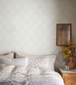 Wilma Wallpaper by Sandberg Eggshell