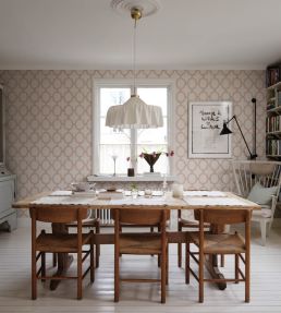Wilma Wallpaper by Sandberg Red