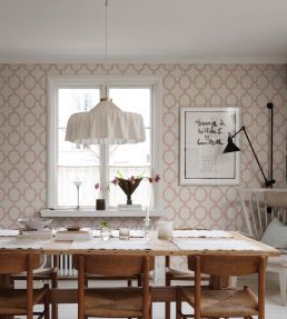 Wilma Wallpaper by Sandberg Red