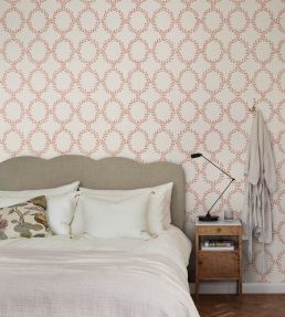 Wilma Wallpaper by Sandberg Red