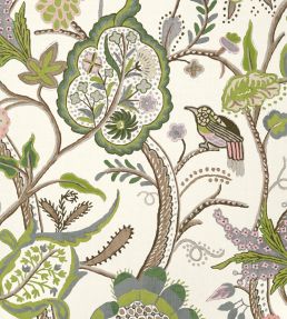 Windsor Wallpaper by Thibaut Brown And Green