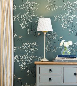 Wishbone Fabric by Juliet Travers Ochre