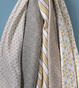 Wishbone Fabric by Juliet Travers Ochre