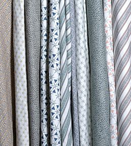 Wishbone Fabric by Juliet Travers Ochre