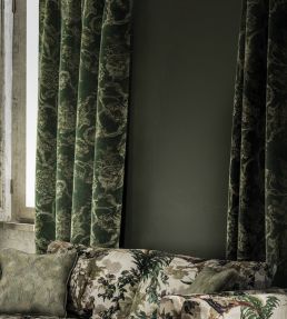 Woburn Fabric by Warwick Charcoal