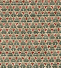 Woodberry Fabric by Colefax and Fowler Forest/Red