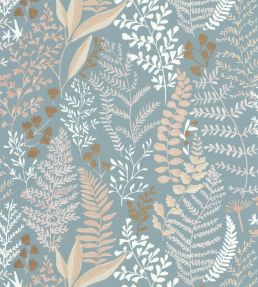 Woodland Wallpaper by Caselio Bleu Clair