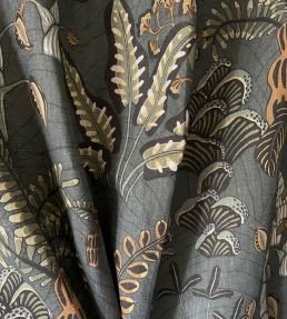 Woodland Floor Fabric by Josephine Munsey Petrol and Sage