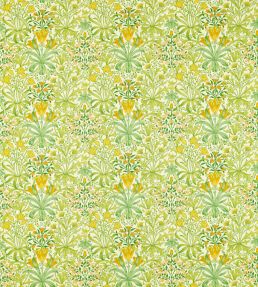 Woodland Weeds Fabric by Morris & Co Sap Green