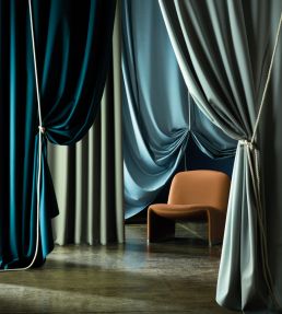 Wool Satin Fabric by Zoffany Mousseaux